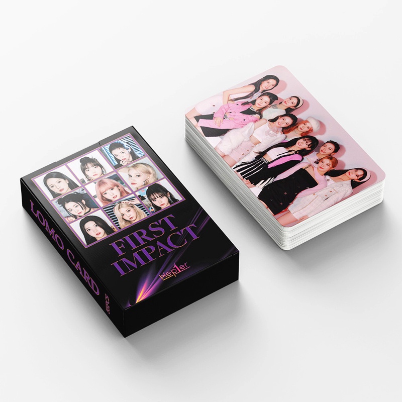 55pcs/box Kep1er Photocards 2022 FIRST IMPACT Album LOMO Card Postcard ((In STOCK) Kpop fan)