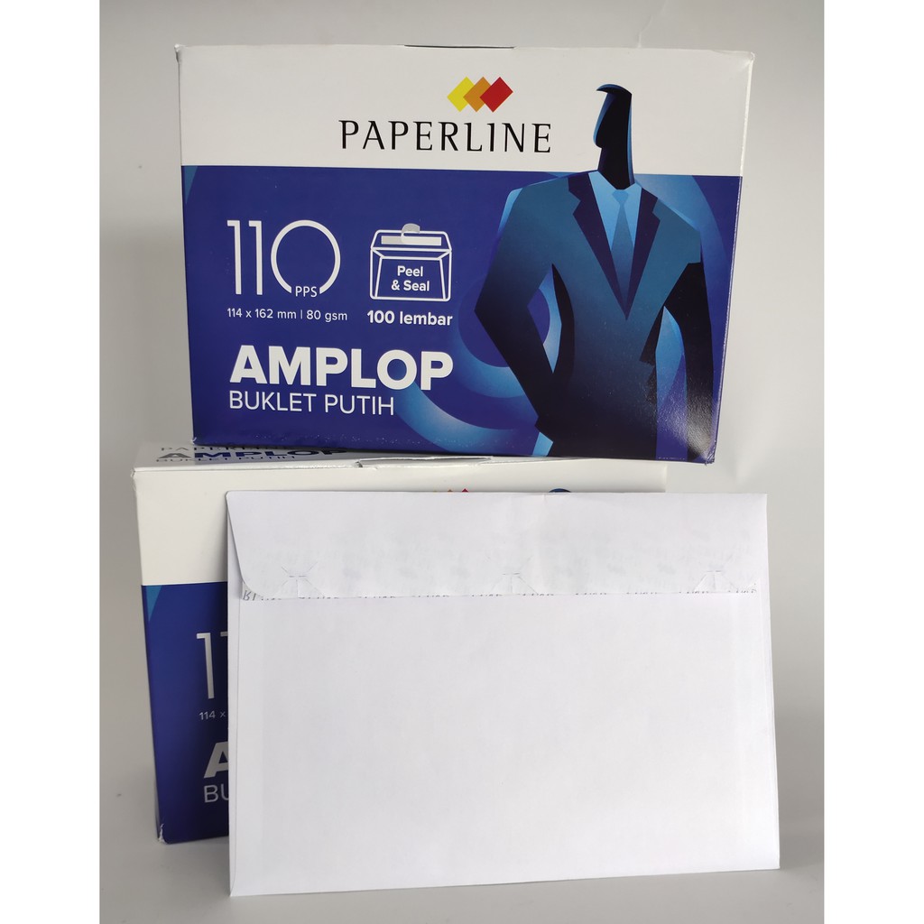 

AMPLOP PAPERLINE 110 PPS/PUTIH SEAL ( ISI 100)