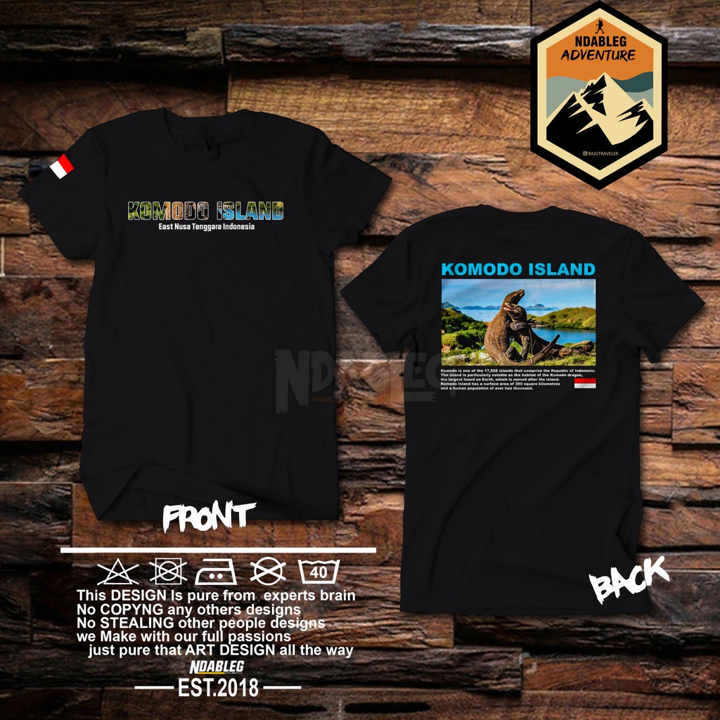 kaos komodo island tshirt komodo island