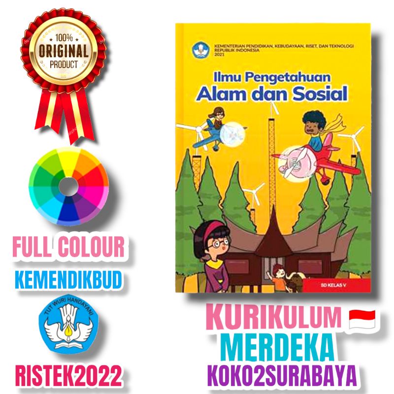 BUKU PAKET IPA IPS SD KELAS 5 KURIKULUM MERDEKA SEKOLAH PENGGERAK