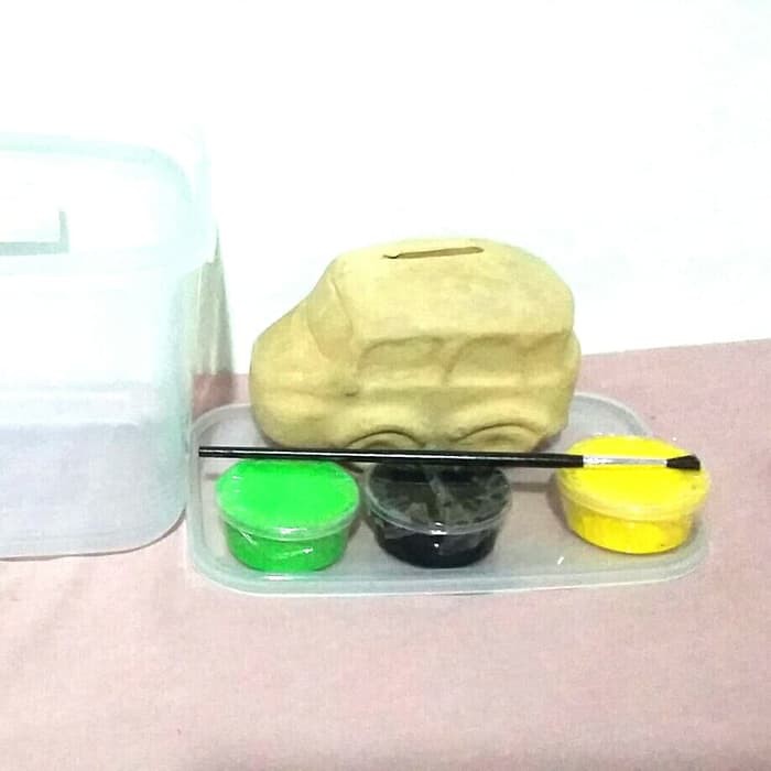 Terlaris Celengan tanah liat mobil mini Bagus