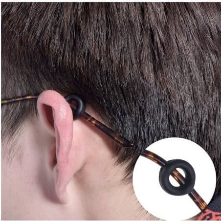 Mushto Earhook Kacamata Silicon/Penyangga gagang Kacamata silicon Slip A