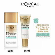 BPOM Loreal Paris UV Defender Sunscreen Matte and Fresh bright and clear moist and fresh invisible f