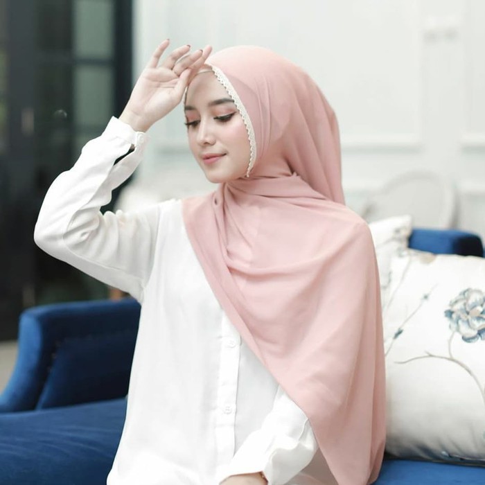 AV - PASHMINA DIAMOND RENDA KARET JILBAB INSTANT BAHAN PREMIUM TERMURAH GRATIS ONGKIR