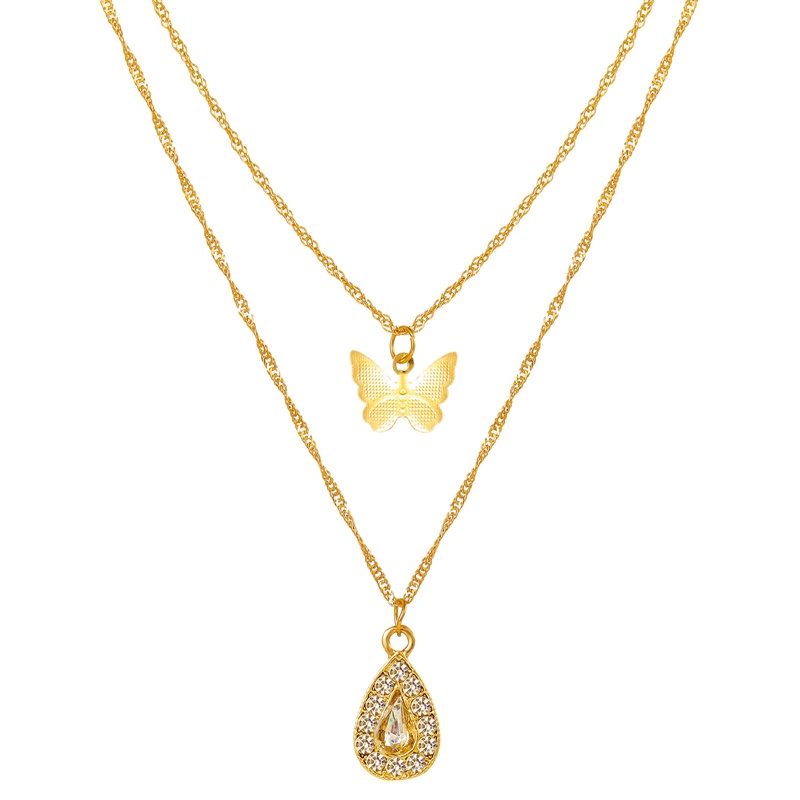 Butterfly Kalung Desain Kupu-Kupu Waterdrop Untuk Wanita