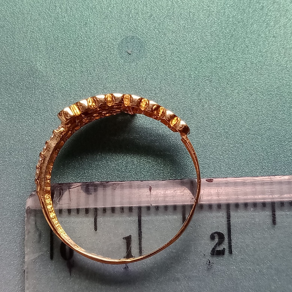 Cincin Emas 17K - 1.3 gr Kadar 750 - 333