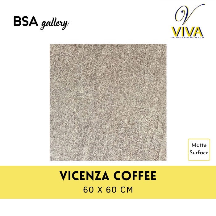 GRANIT VIVA 60X60 VICENZA COFFEE / GRANITE TILE MATTE SURFACE RUSTIC