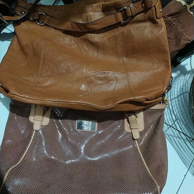 Beanpole selempang coklat