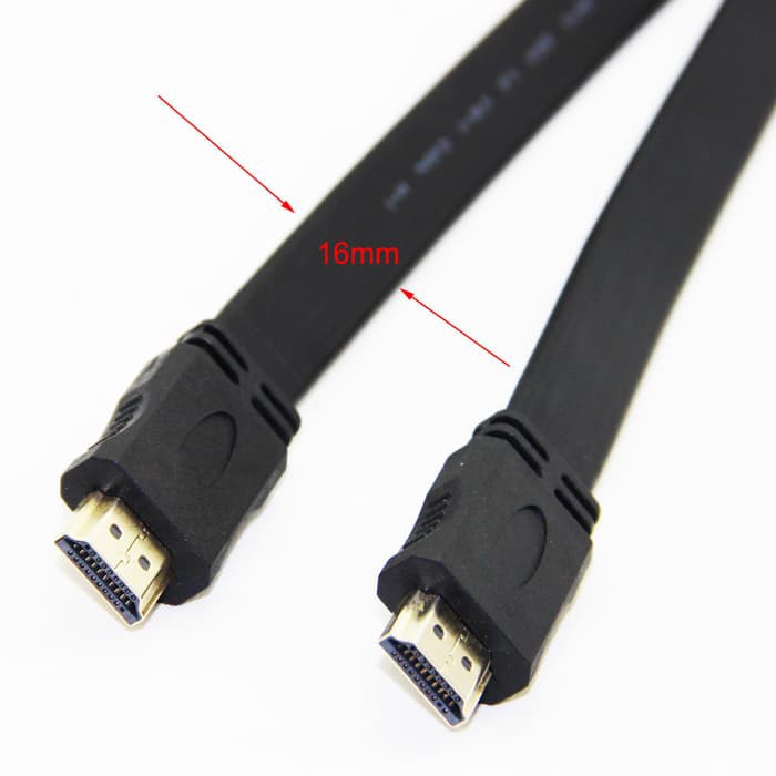 Kabel HDMI 15m 15 Meter Flat 1.4 HIGH SPEED GOLD PLATE