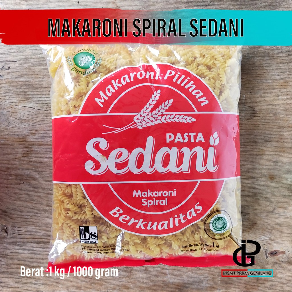 

Makaroni Spiral cap SEDANI 1kg