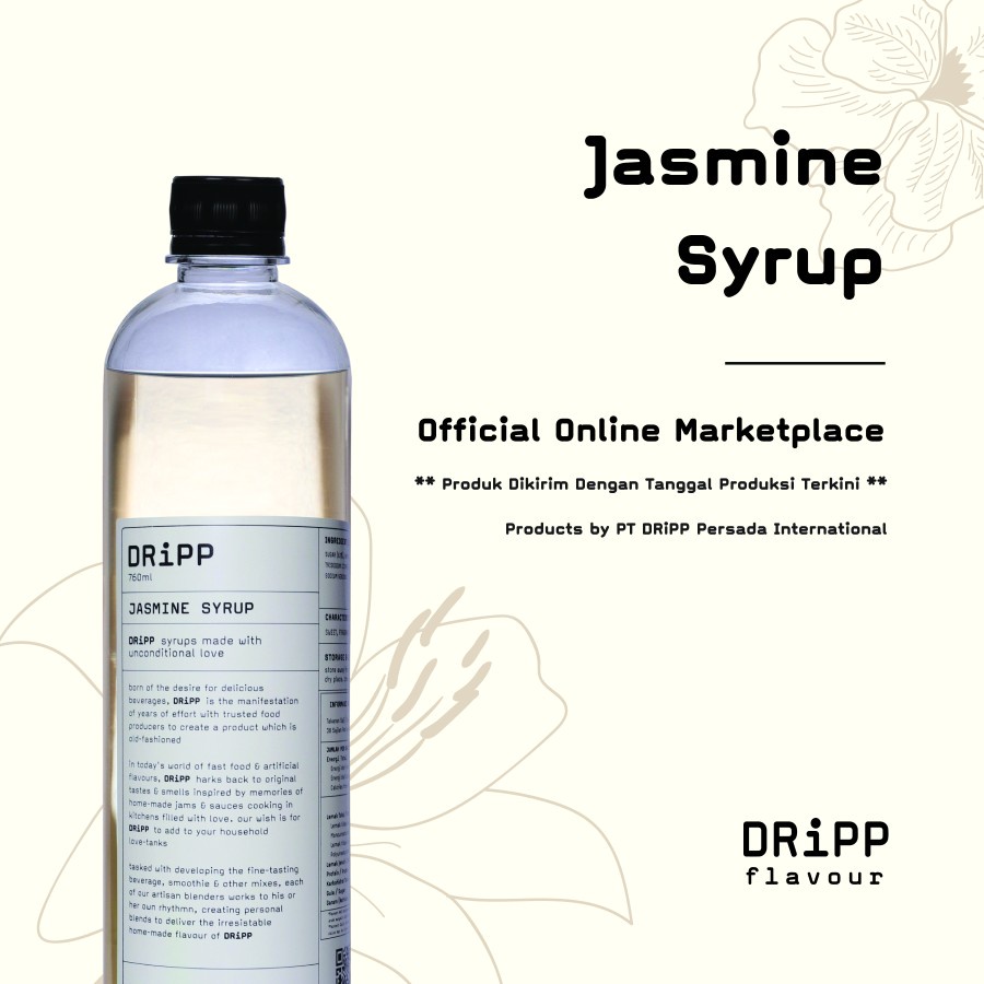 

DRiPP Jasmine Syrup 760ml