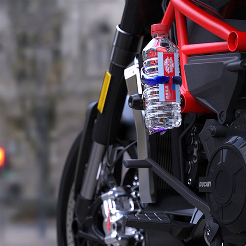 TK 1PC Motorcycle Bottle Holder Portable Riding Water Cup Holder Mount with Bracket Adjustable Bicycle Drink Holder