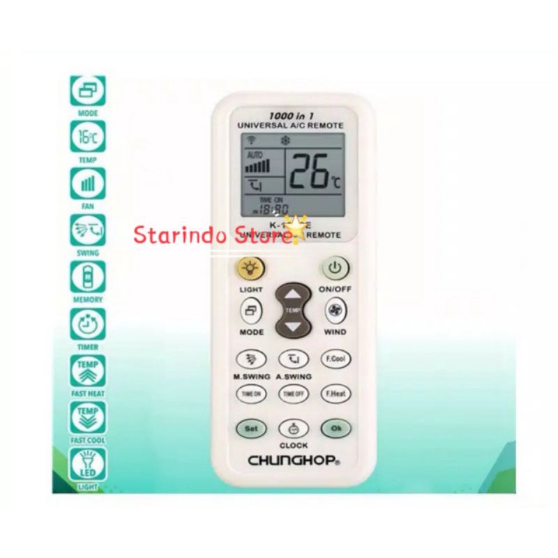 Remote AC UNIVERSAL multi remote ac A/C remote