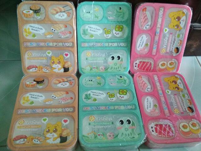 Lunch Box Yooyee 6 Sekat Leak Proof