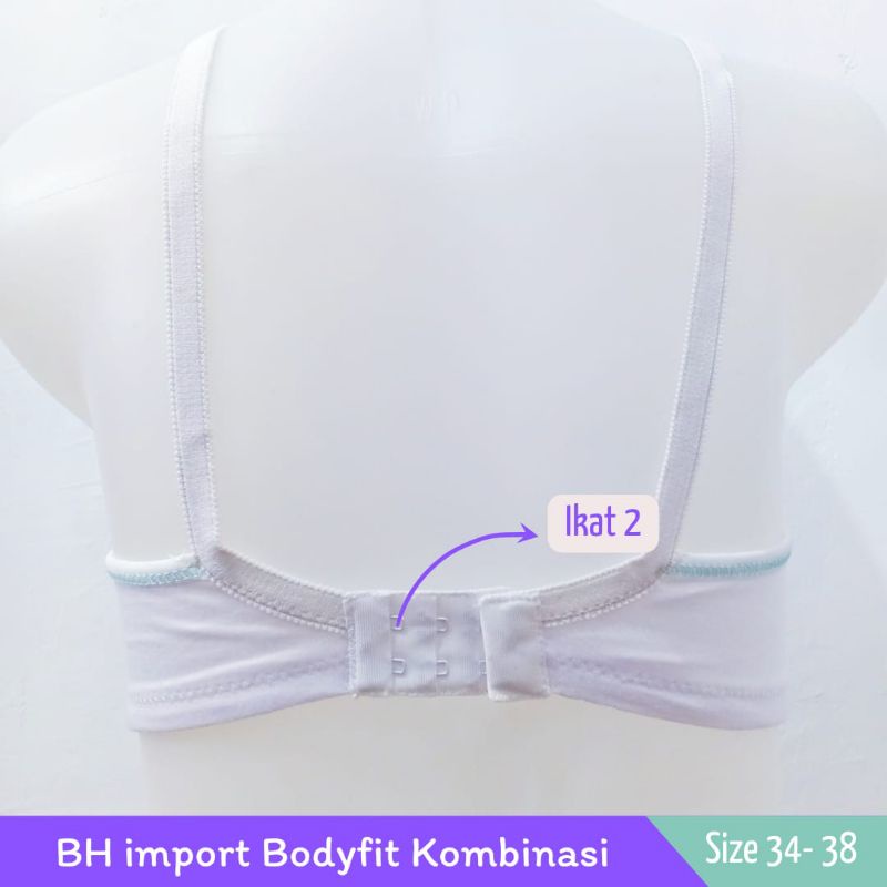 BRA/BH SPORT PAKAIAN DALAM WANITA TANPA KAWAT dan BUSA (BODYFIT KOMBINASI) Nyaman Dipakai | Bisa Cod