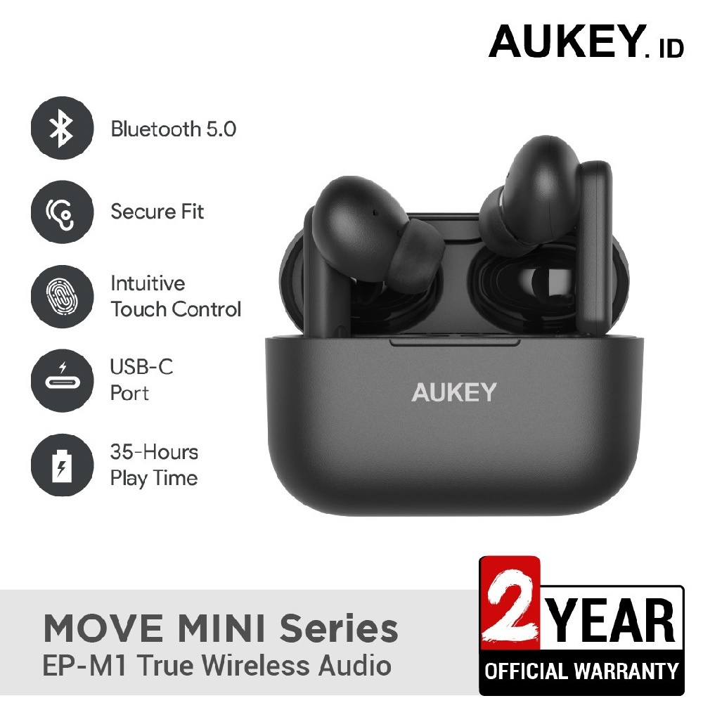 AKN88 - AUKEY EP-M1 - MOVE MINI Series Bluetooth 5.0 TWS Earbuds