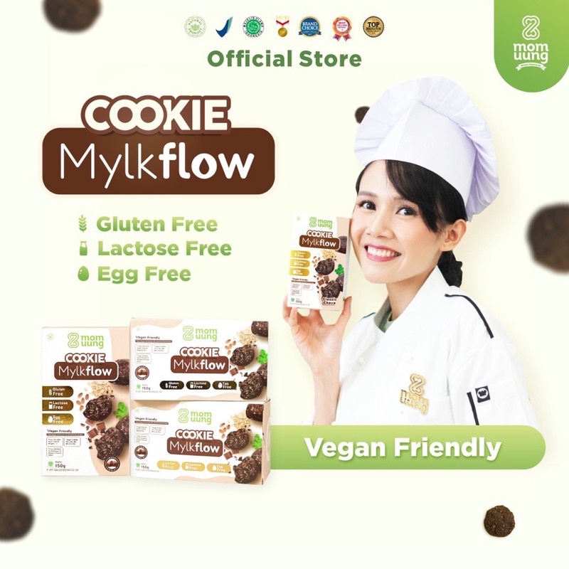 Mom Uung Cookie Mylkflow Snack Camilan Cookies Ibu Hamil Ibu Asi Pelancar Booster Asi Camilan Sehat Asi