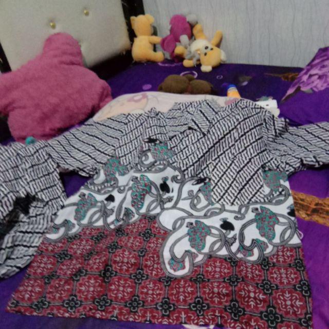 Batik Couple Keluarga Sania Ruffle Ori Ndoro Jowi Dnt Morena