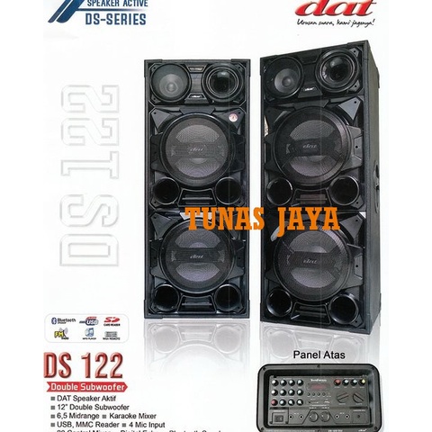 SPEAKER AKTIF DAT DS122 - SPEAKER DAT 12 INCH DOUBLE SUBWOOFER DS 122