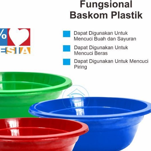 Baskom Plastik Murah Tempat Cuci Sayur Buah Daging Wadah Serba Guna