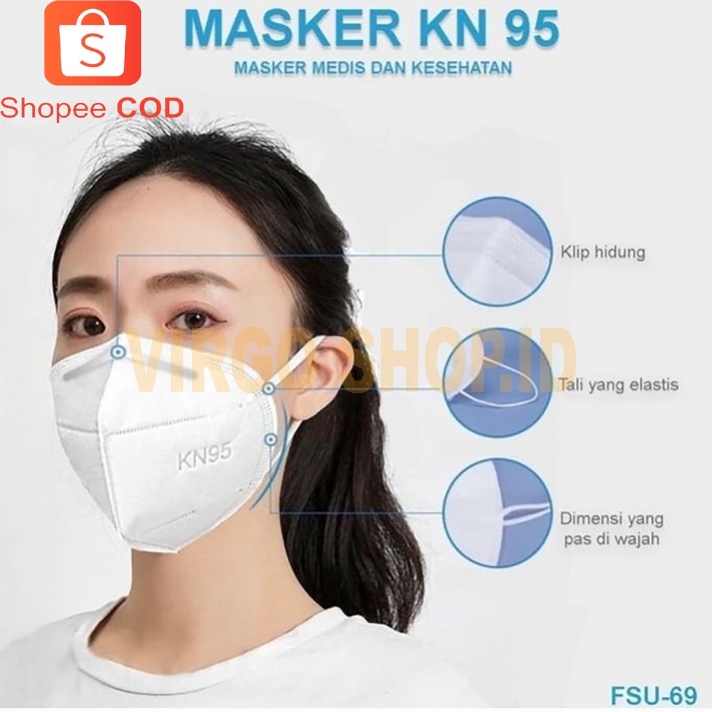 Masker KN95 I-Care 3D 5 Play Earloop Masker Disposable 10 Pcs / Masker / Masker KN95 / Masker Earloop / KN95 / Masker Care