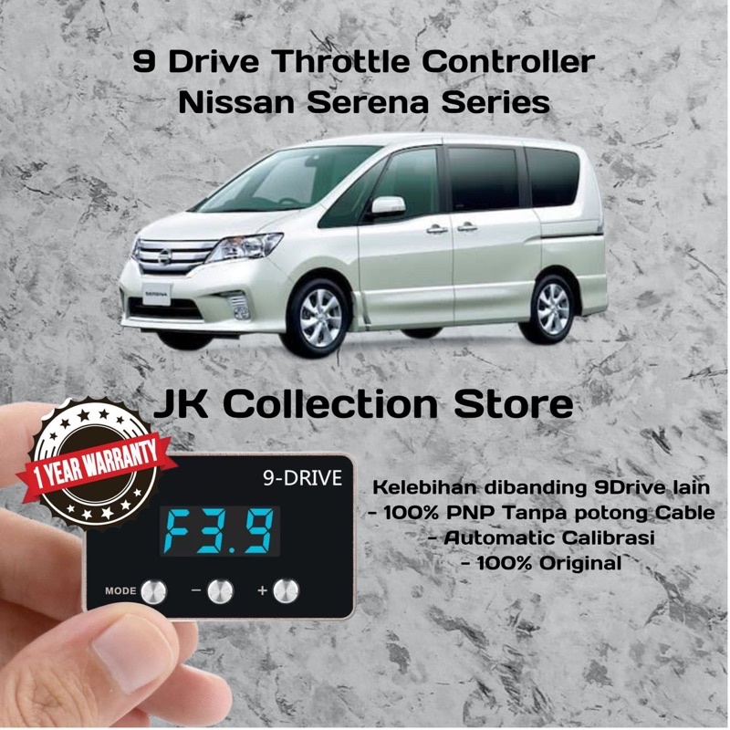 9 Drive Throttle Controller Nissan Serena Series 9Drive