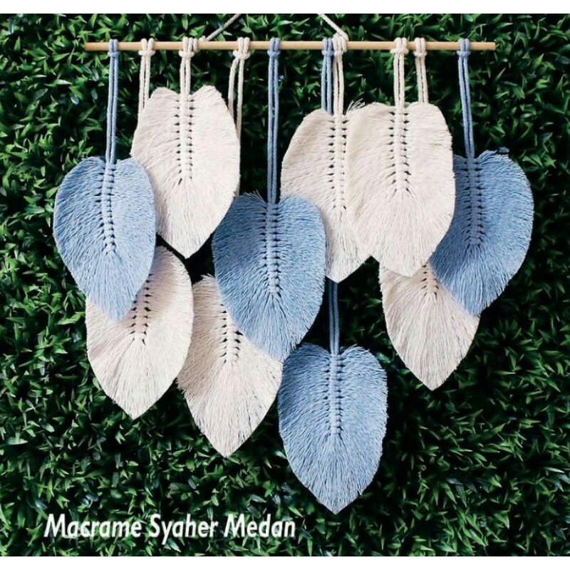 Macrame daun || wallhanging daun || Macrame wall hanging / macrame hiasan dinding