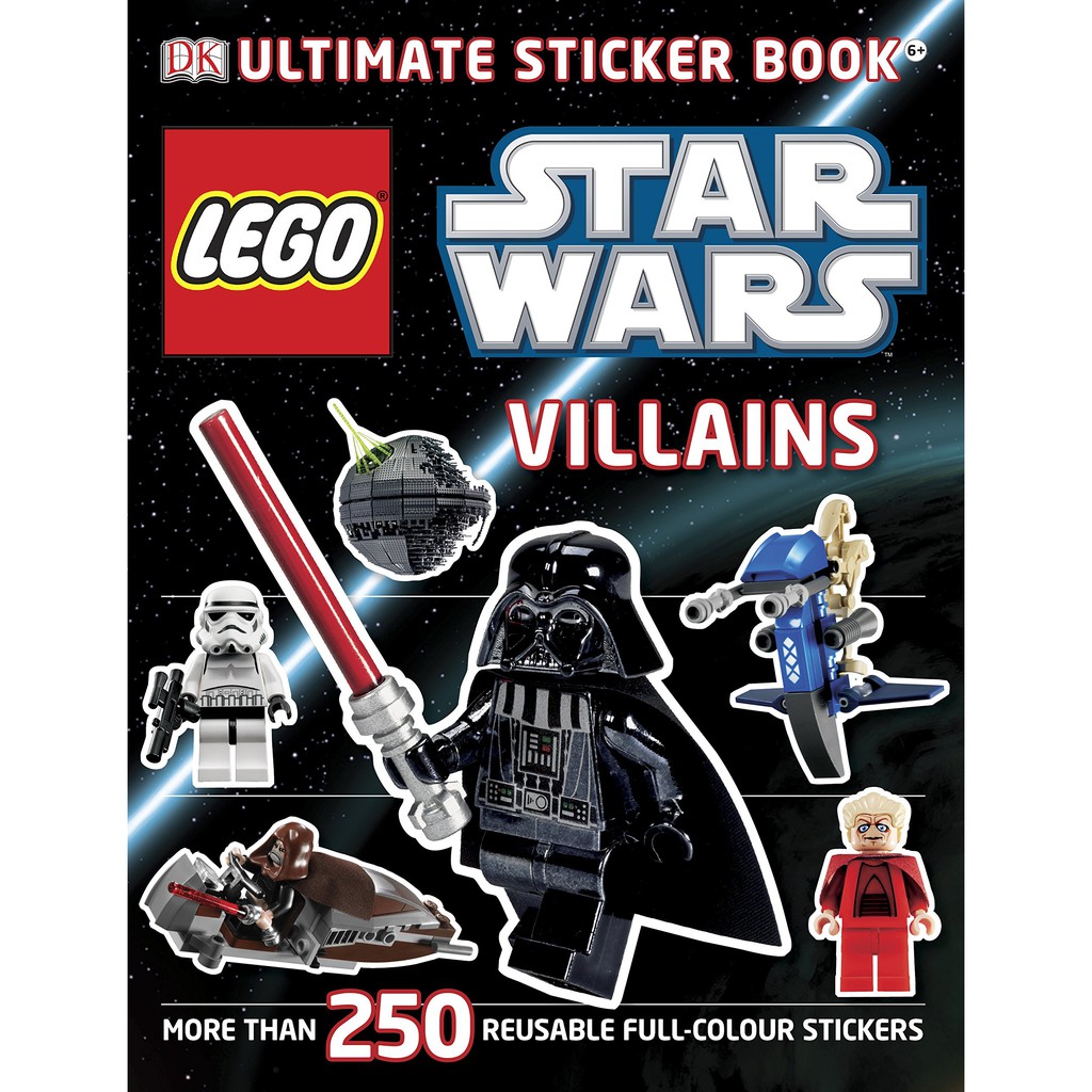 Buku Anak Import Lego Star Wars Villains Ultimate Sticker Book by DK. Bahasa Inggris