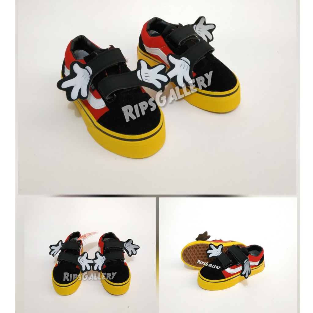 Sepatu Vans Anak Mickey mouse rafatar kids casual cewe cowo gradeoriginal murah