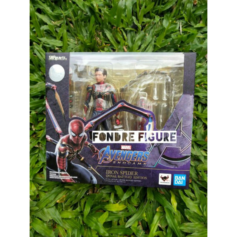 ORIGINAL SHF SH FIGUARTS IRON SPIDER FINAL BATTLE EDITION END GAME SPIDERMAN FIGURE ORI