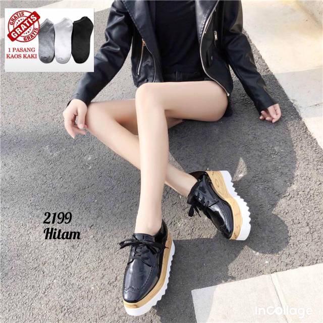 Sepatu Wedges wanita impor Korea 2199