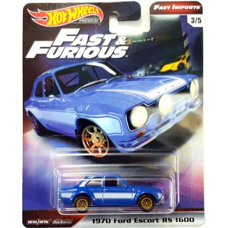 Diecast Hot Wheels 1970 FORD ESCORT RS 1600 FNF A Fast Imports Fast and Furious Hotwheels HW Mobil