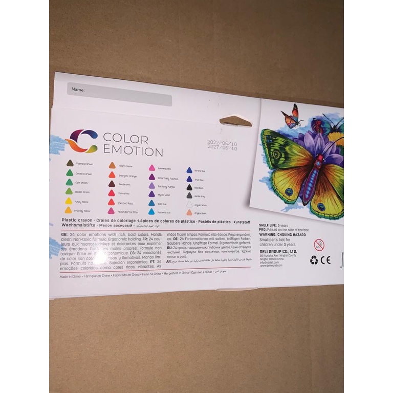

Crayon plastic 24 warna Deli - EC20020 Deli