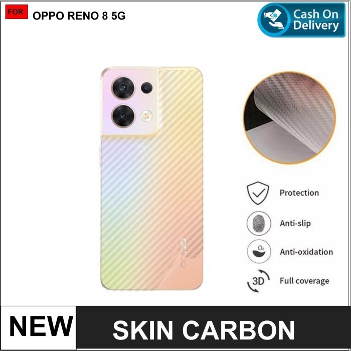 OPPO RENO 8T 8 5G 4G 8Z 8 PRO 7 7Z 6 6 PRO 5 5F BACK SKIN CARBON GARSKIN ANTI GORES BELAKANG