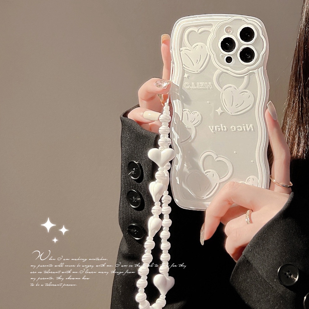 Soft Case TPU Shockproof Frame Gelombang Untuk iPhone 13pro 13prm 11 7Plus 8Plus Xr XS 13 12pro Max