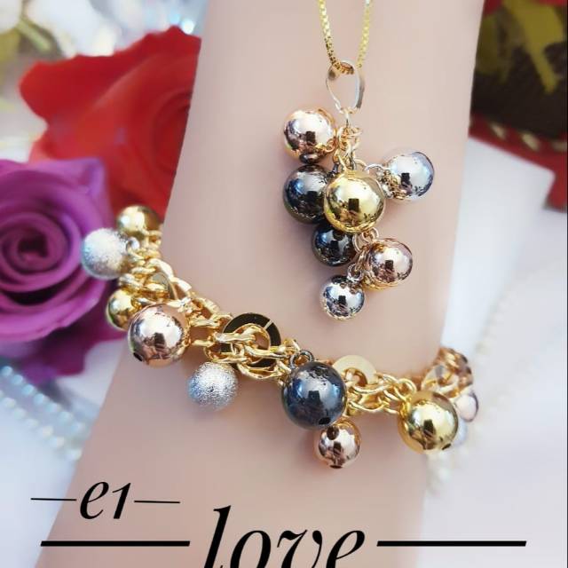Xuping kalung dan gelang anggur 1322