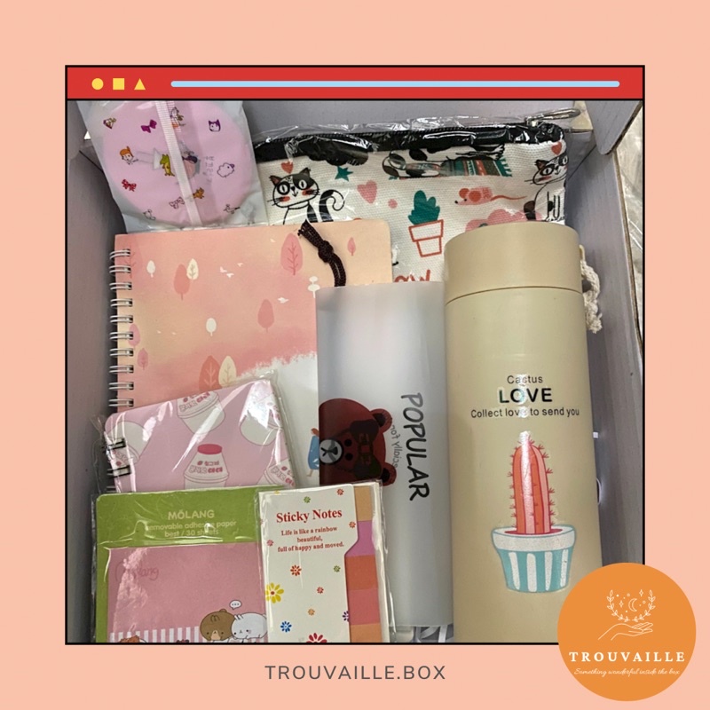 

Hampers Gift Box Kado Ulang Tahun Wisuda Murah Notebook Alat Tulis