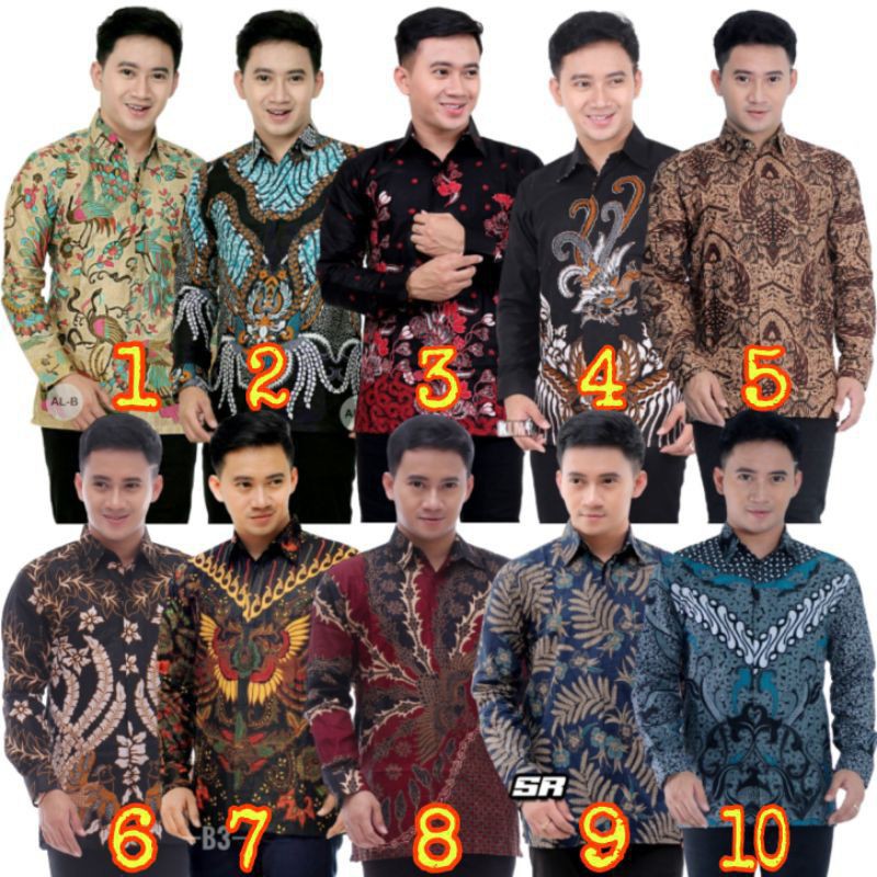 Batik halus kemeja jumbo ML XL XXL XXXL 4L 5L 6L 7L 8L 9L 10L Batik pekalongan kemeja lengan panjang