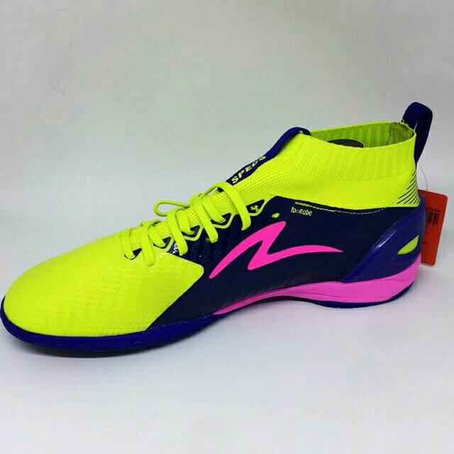 SEPATU FUTSAL SPECS ACCELERATOR INFINITY IN SOLAR SLIME/NAVAL BLUE/SCANDINAVIAN ORIGINAL BNIB