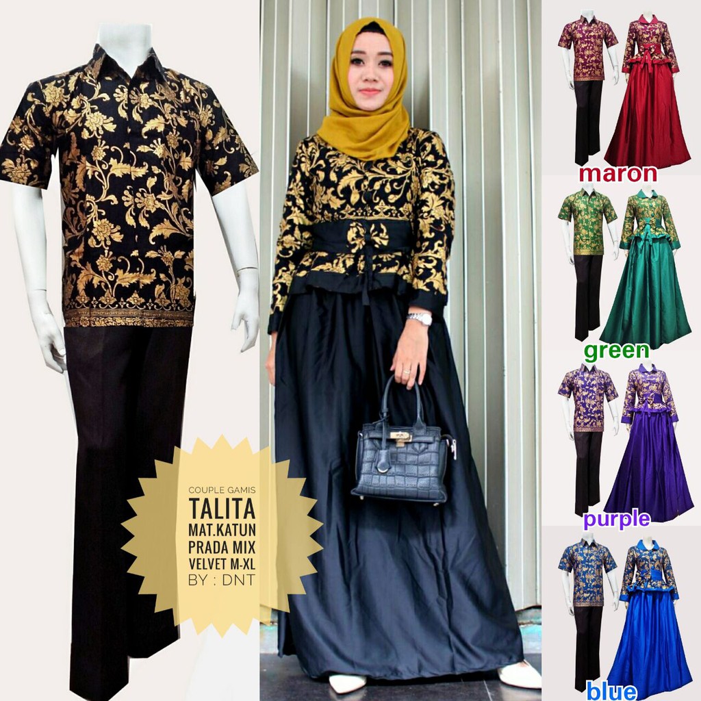 GROSIR SOLO - Batik Couple Gamis Talita