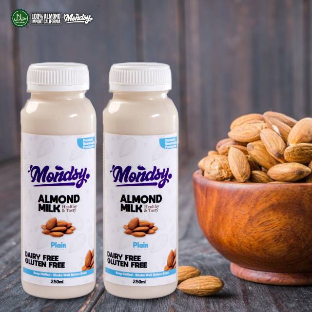 

Almond Milk ASI booster / breastfeeding susu almond MONDSY PLAIN UNSWEETENED - 250ml