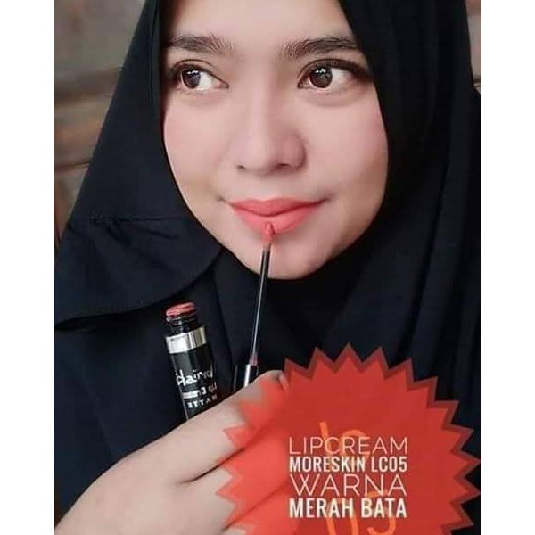 Paling Laris Moreskin lipcream matte 05 - Lc 05 - Lipstik Moreskin - Warna Merah Bata
