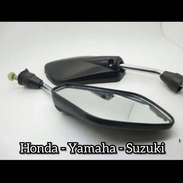Spion Tangkai Chrome Mini Tanggung Variasi Model Shogun Sp Universal Motor Honda Yamaha Suzuki-1