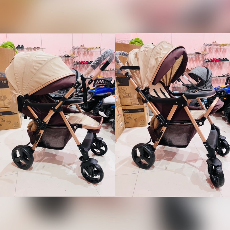 DIJAMIN ORIGINAL BABY STROLLER WONFUSS 511 LUXURY/ BABY BELECOO ORIGINAL CABIN SIZE  / Stroller Pliko Stream 387 / Kereta Dorong Bayi Reversible