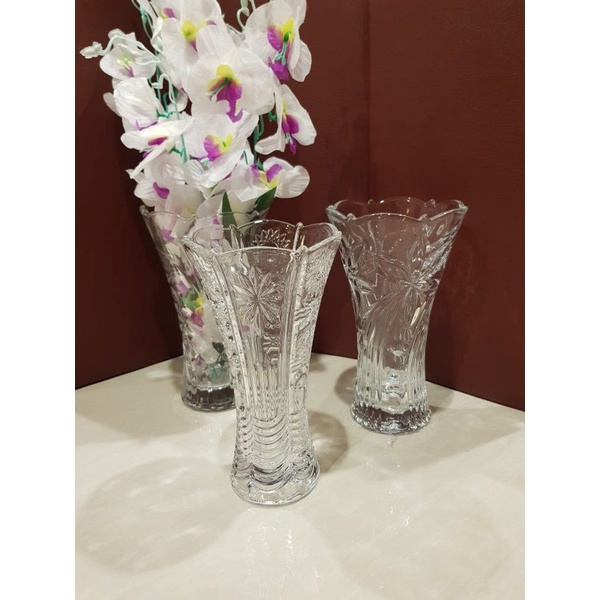 Vas Bunga Kaca Motif Bohemia