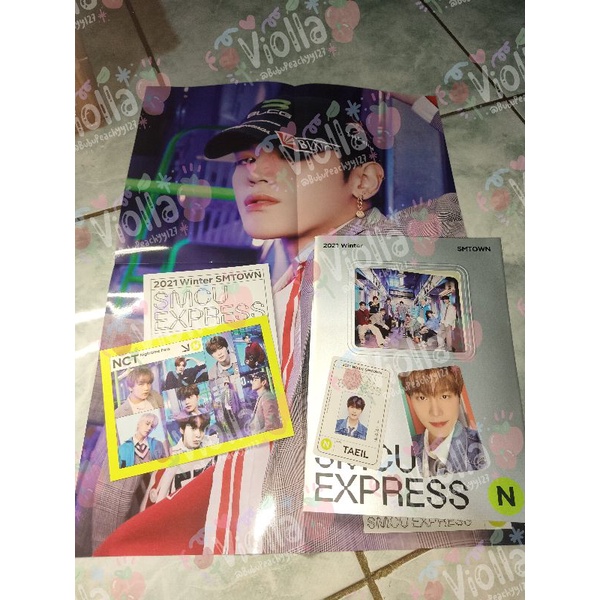 ALBUM SMCU UNSEALED FOLDED POSTER TAEYONG + POCA SET TAEIL