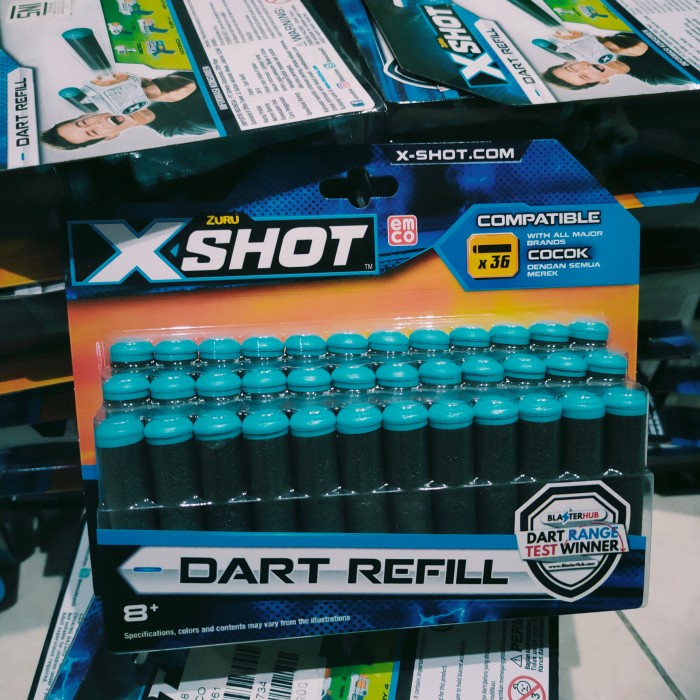 Cc1V10B Zuru Xshot Dart Refill 36 Isi Peluru Pistol Nerf Xshot, Cruzer - Dart 100 Z30X8T