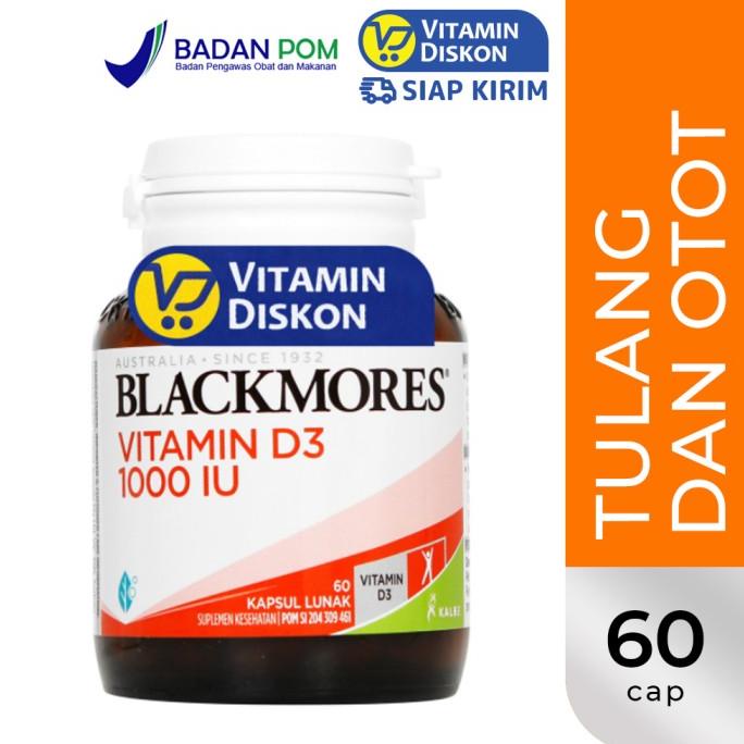 BLACKMORES VITAMIN D3 1000IU BPOM KALBE - 60 CAPS