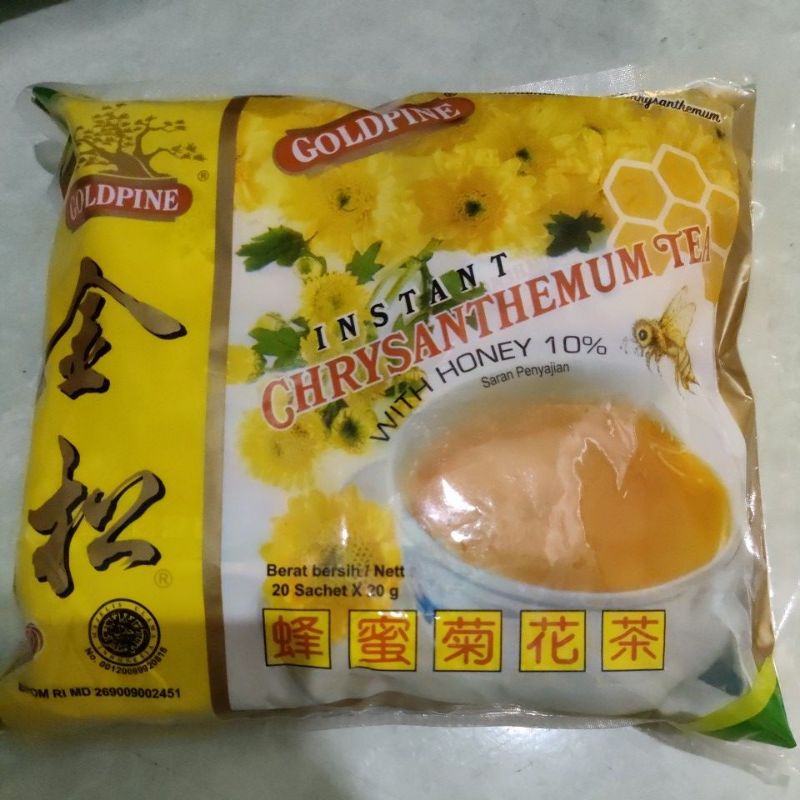 

Chrysanthemum teh Goldpine isi 20 sachet (harga promo Agustus)