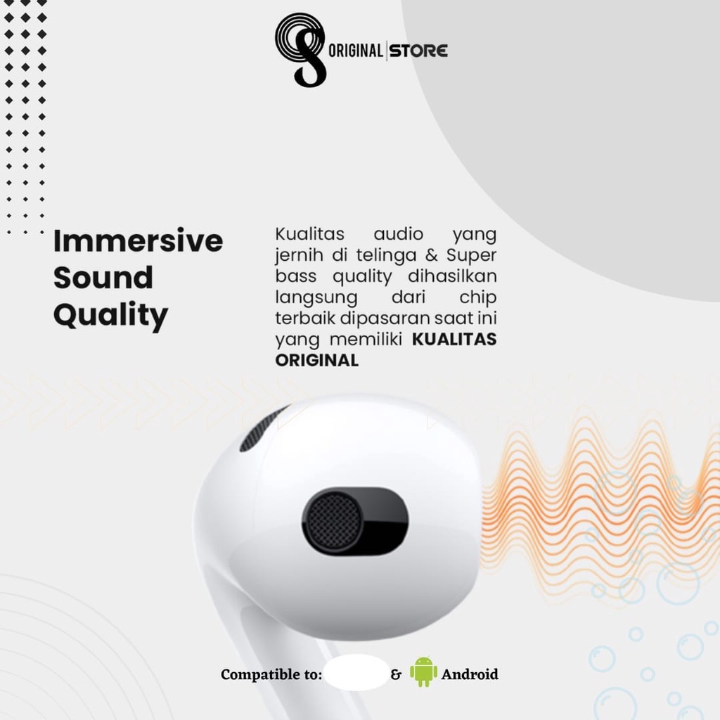 Infinity Pods Gen 3 With Wireless Charging Case ( Detect Imei & Serial Number + Spatial Audio ) By Original Store Indonesia-2